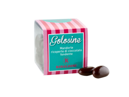 Golosine - mandorle ricoperte di cioccolato fondente